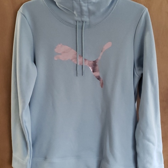 light blue puma jumper